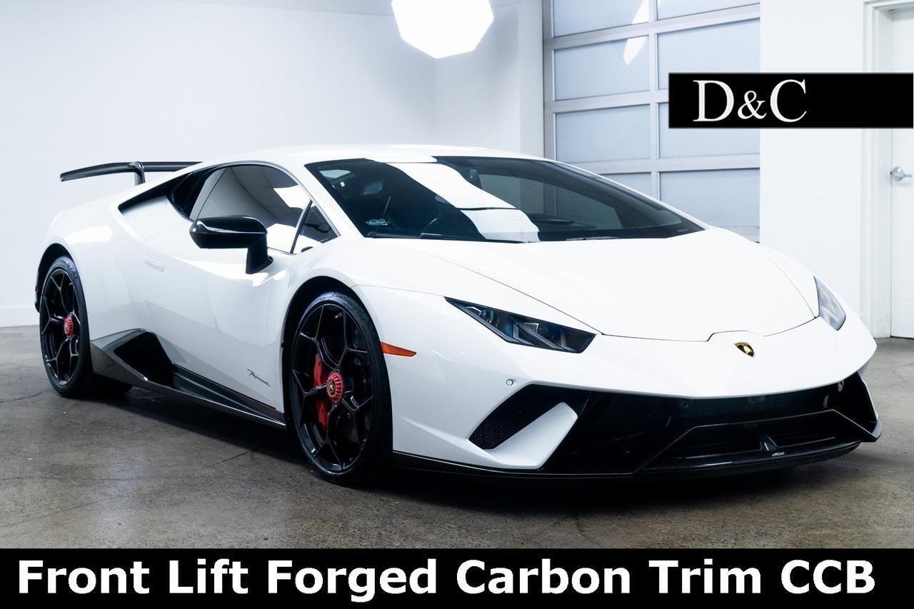 2018 Lamborghini Huracan Performante Front Lift Forged Carbon Trim CCB