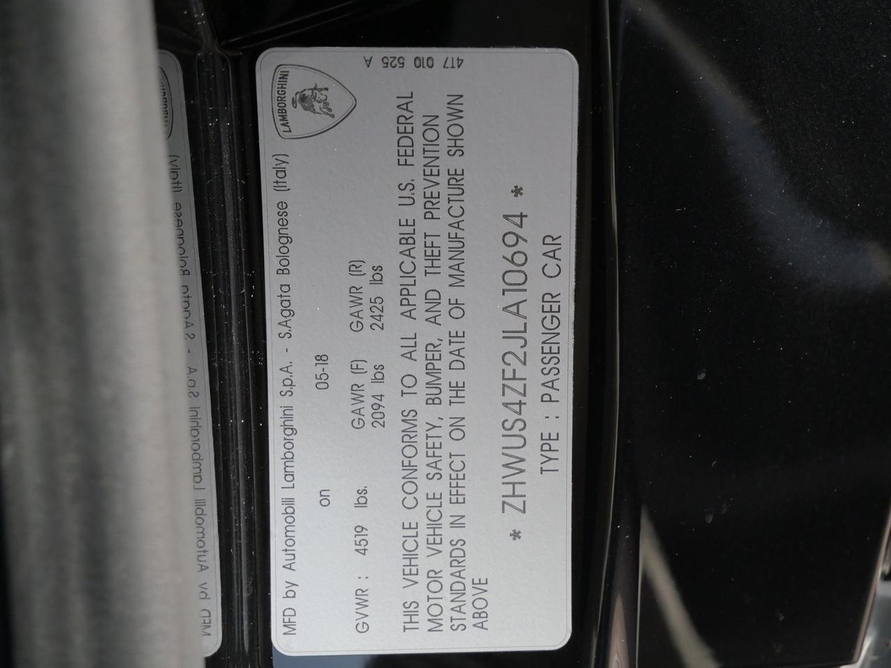 2018 Lamborghini Huracan Performante Performante Lawrence KS