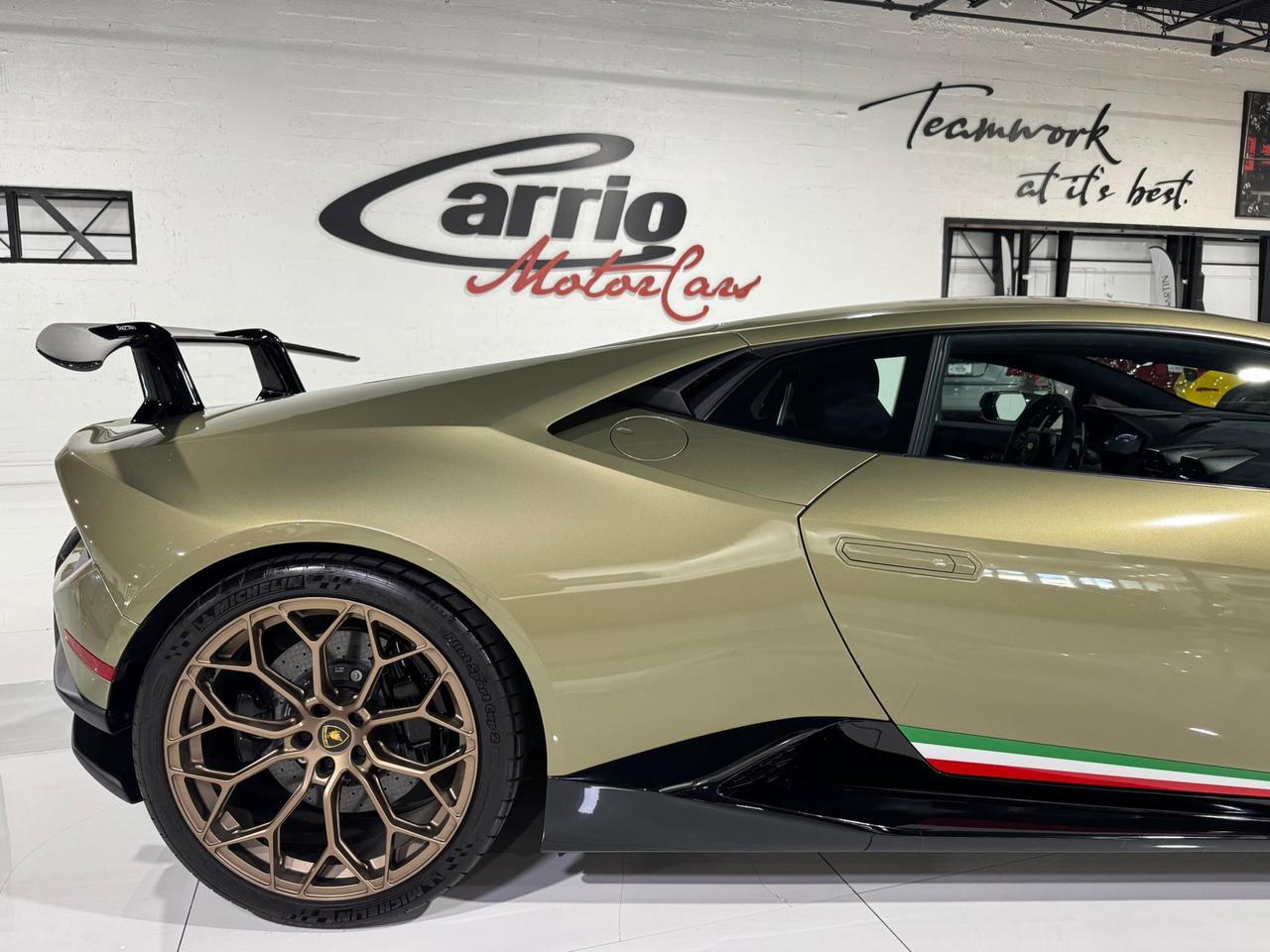 2018 Lamborghini Huracan Performante VF ENGINEERING SUPERCHARGER!! Verde Draco paint, comfort seats AND MUCH MORE!!! Fort Lauderdale FL