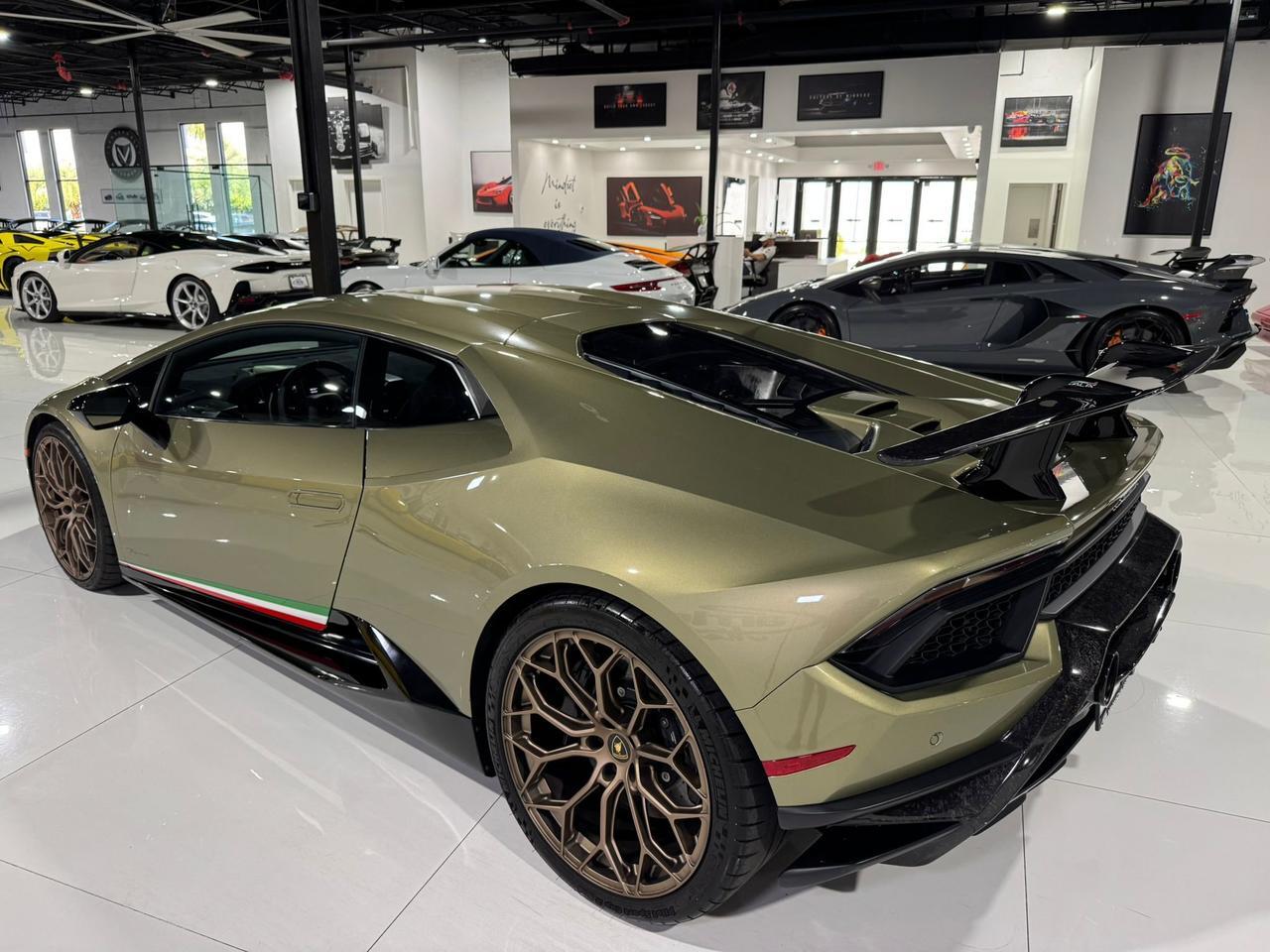 2018 Lamborghini Huracan Performante VF ENGINEERING SUPERCHARGER!! Verde Draco paint, comfort seats AND MUCH MORE!!! Fort Lauderdale FL