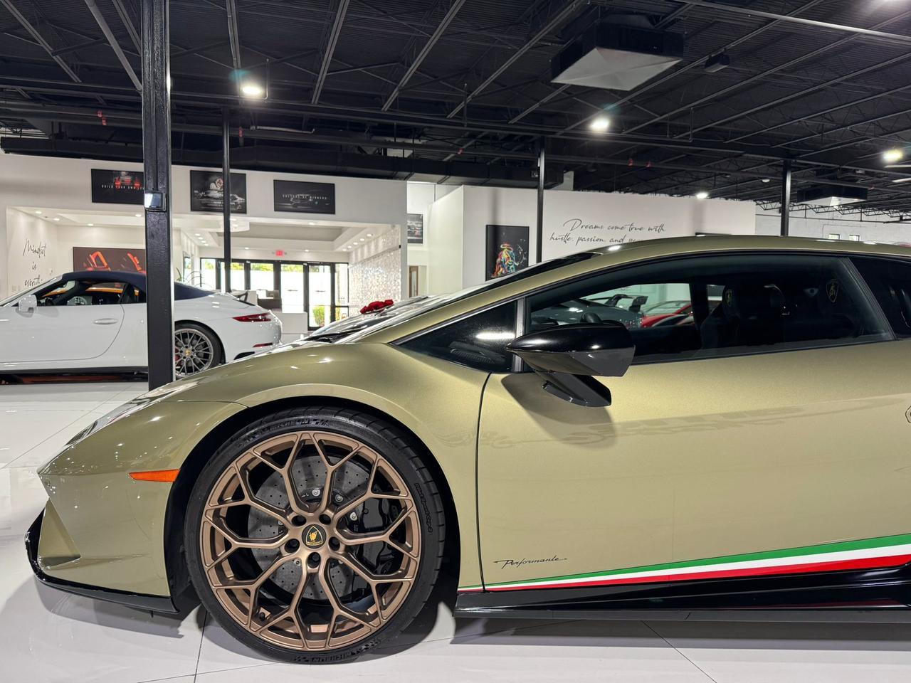 2018 Lamborghini Huracan Performante VF ENGINEERING SUPERCHARGER!! Verde Draco paint, comfort seats AND MUCH MORE!!! Fort Lauderdale FL