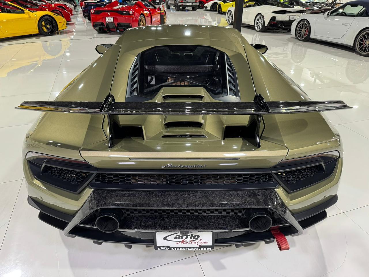 2018 Lamborghini Huracan Performante VF ENGINEERING SUPERCHARGER!! Verde Draco paint, comfort seats AND MUCH MORE!!! Fort Lauderdale FL