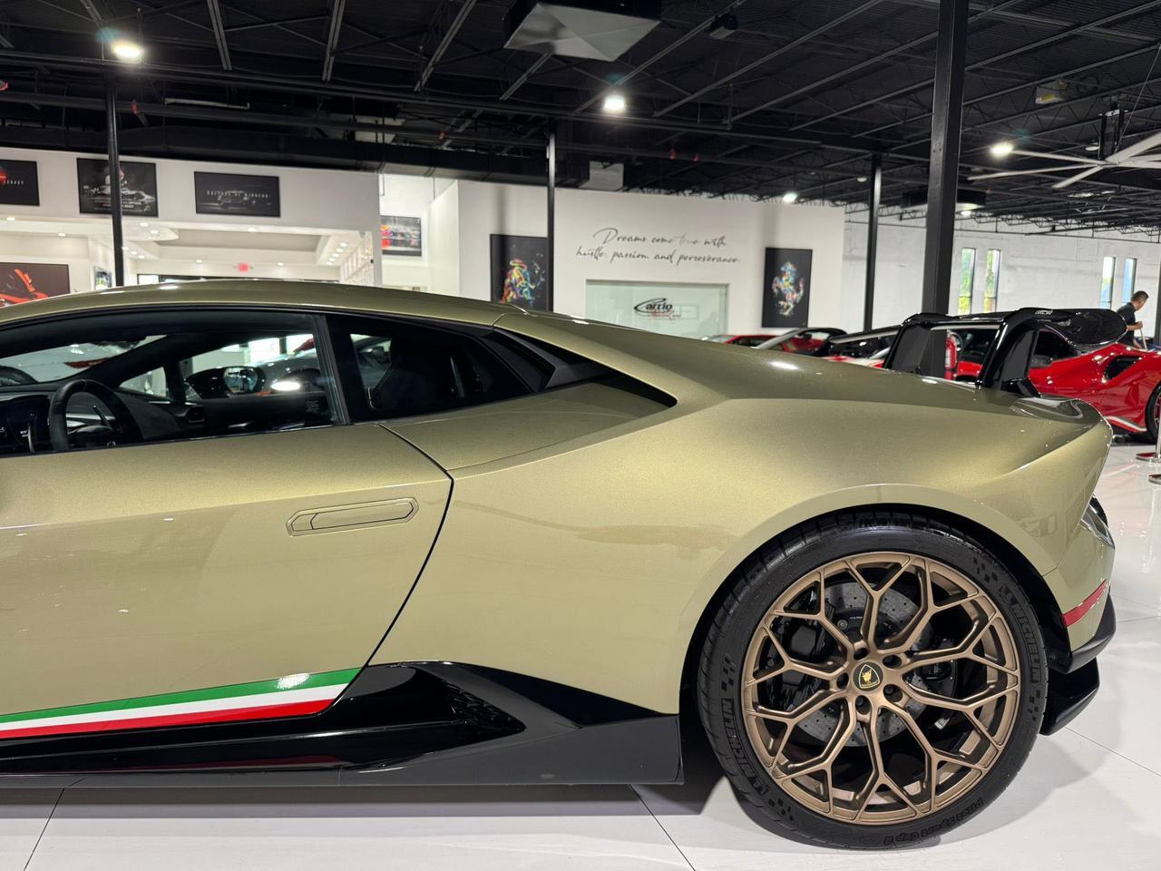 2018 Lamborghini Huracan Performante VF ENGINEERING SUPERCHARGER!! Verde Draco paint, comfort seats AND MUCH MORE!!! Fort Lauderdale FL