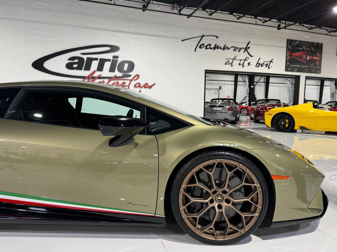 2018 Lamborghini Huracan Performante VF ENGINEERING SUPERCHARGER!! Verde Draco paint, comfort seats AND MUCH MORE!!! Fort Lauderdale FL
