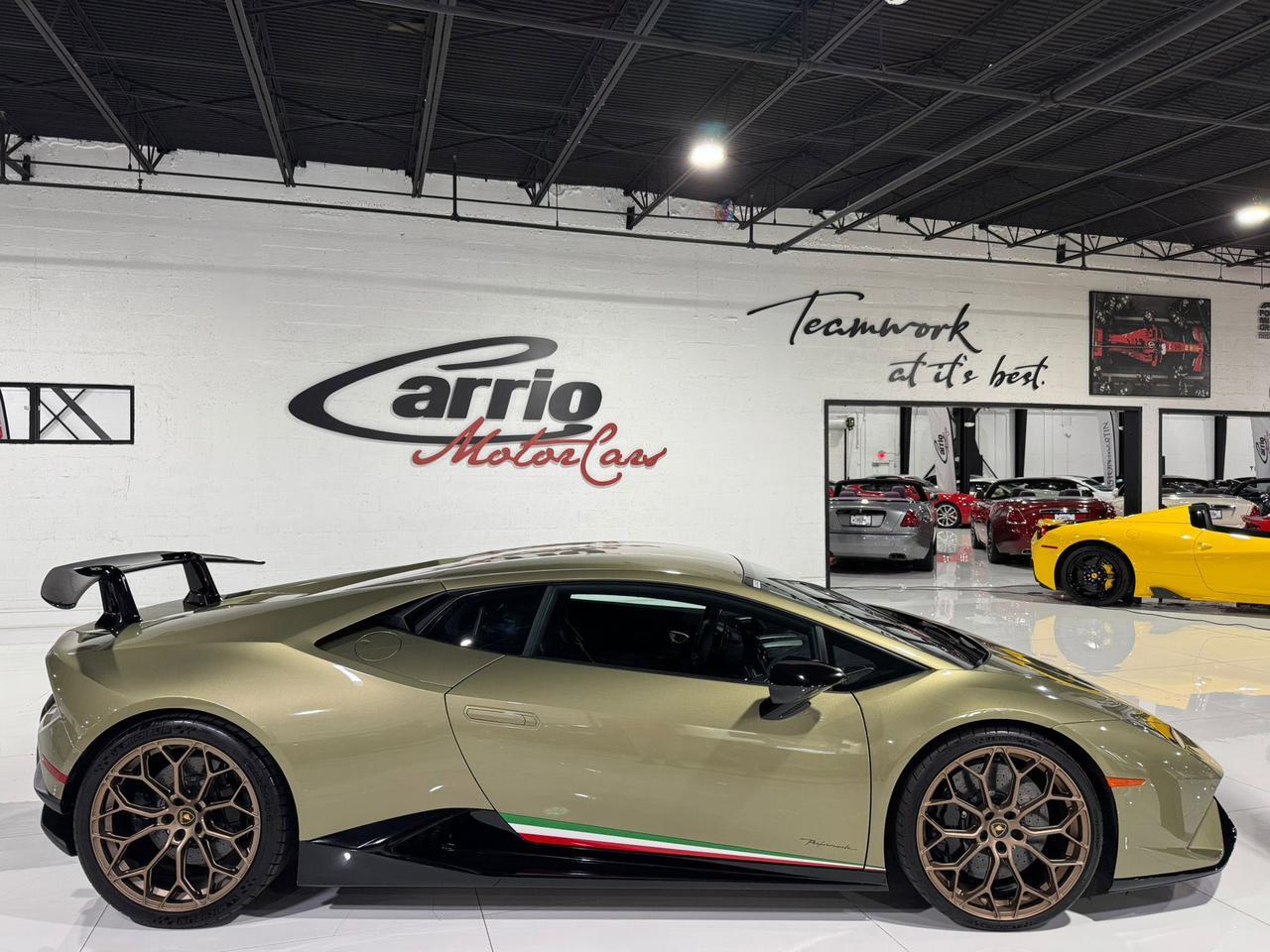 2018 Lamborghini Huracan Performante VF ENGINEERING SUPERCHARGER!! Verde Draco paint, comfort seats AND MUCH MORE!!! Fort Lauderdale FL