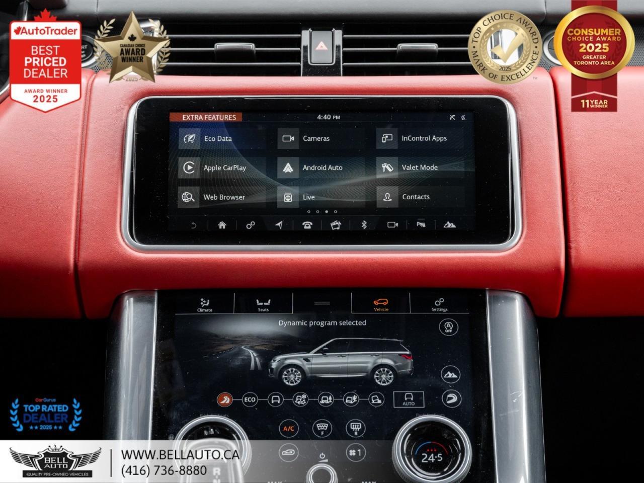 2018 Land Rover Range Rover Sport Autobiography Dynamic NAVI B.CAM PANO REDLTHR ONEOWNR LOWKMS NOACCIDENT Toronto ON