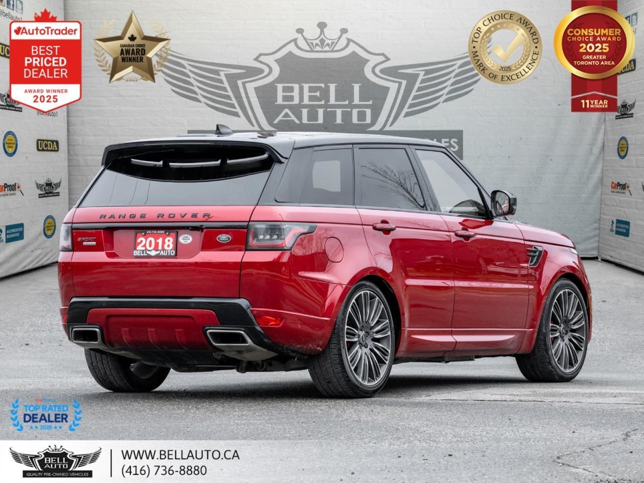 2018 Land Rover Range Rover Sport Autobiography Dynamic NAVI B.CAM PANO REDLTHR ONEOWNR LOWKMS NOACCIDENT Toronto ON