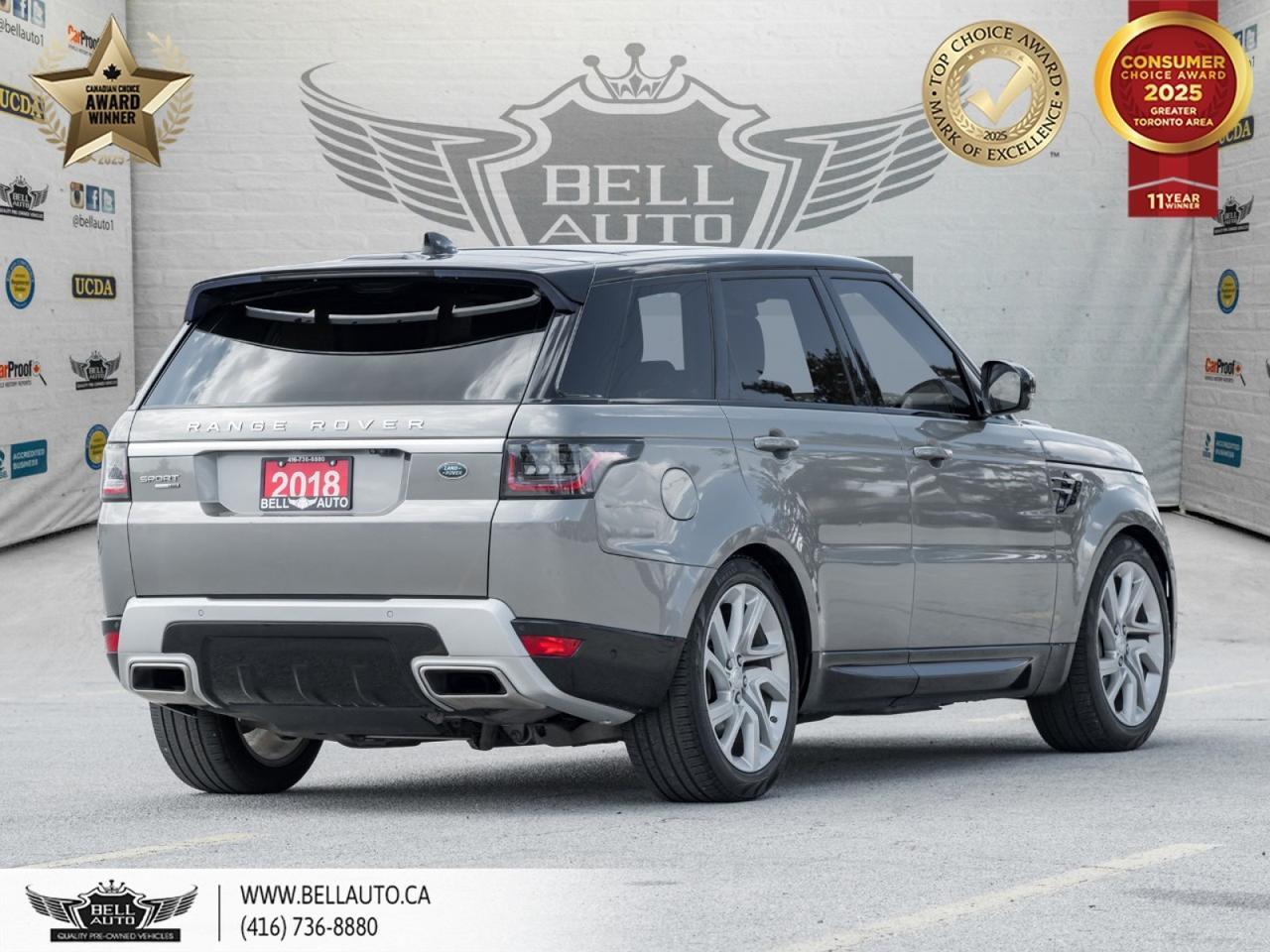 2018 Land Rover Range Rover Sport HSE | 21"5-SPLITSPOKEWHEELS | 360CAM | 3RDROWSEAT | HUD | MERIDIAN | APPLECARPLAY | COOLER | ONSTAR Toronto ON