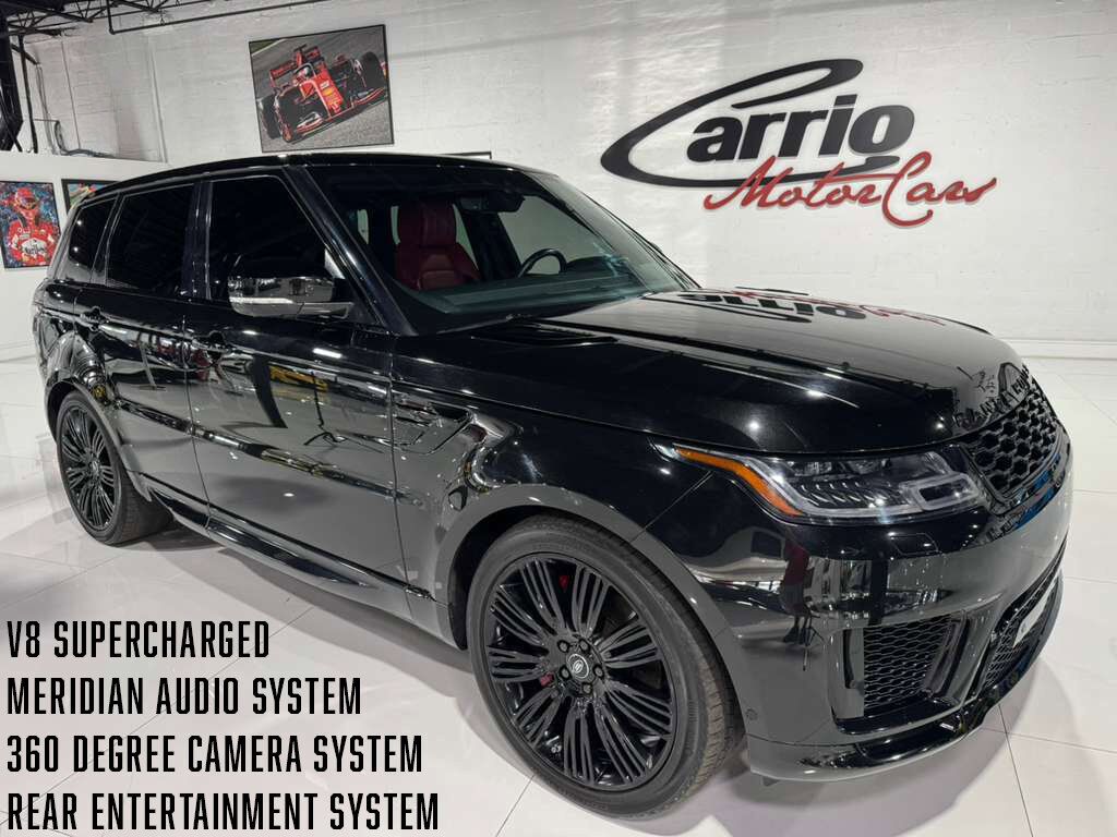 2018 Land Rover Range Rover Sport V8 Supercharged, pano roof, Meridian audio, 360 camera, rear entertainment AND MUCH MORE!!