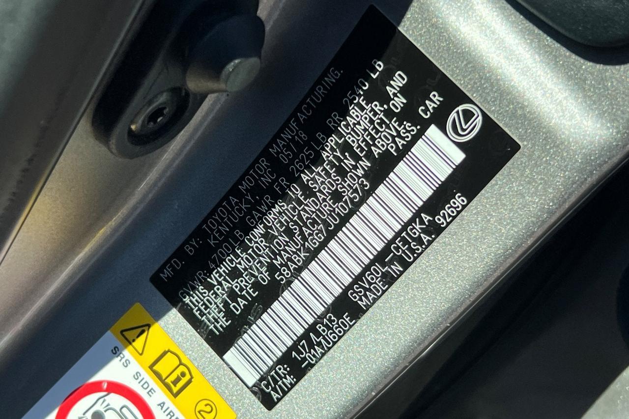 2018 Lexus ES 350 Roseville CA
