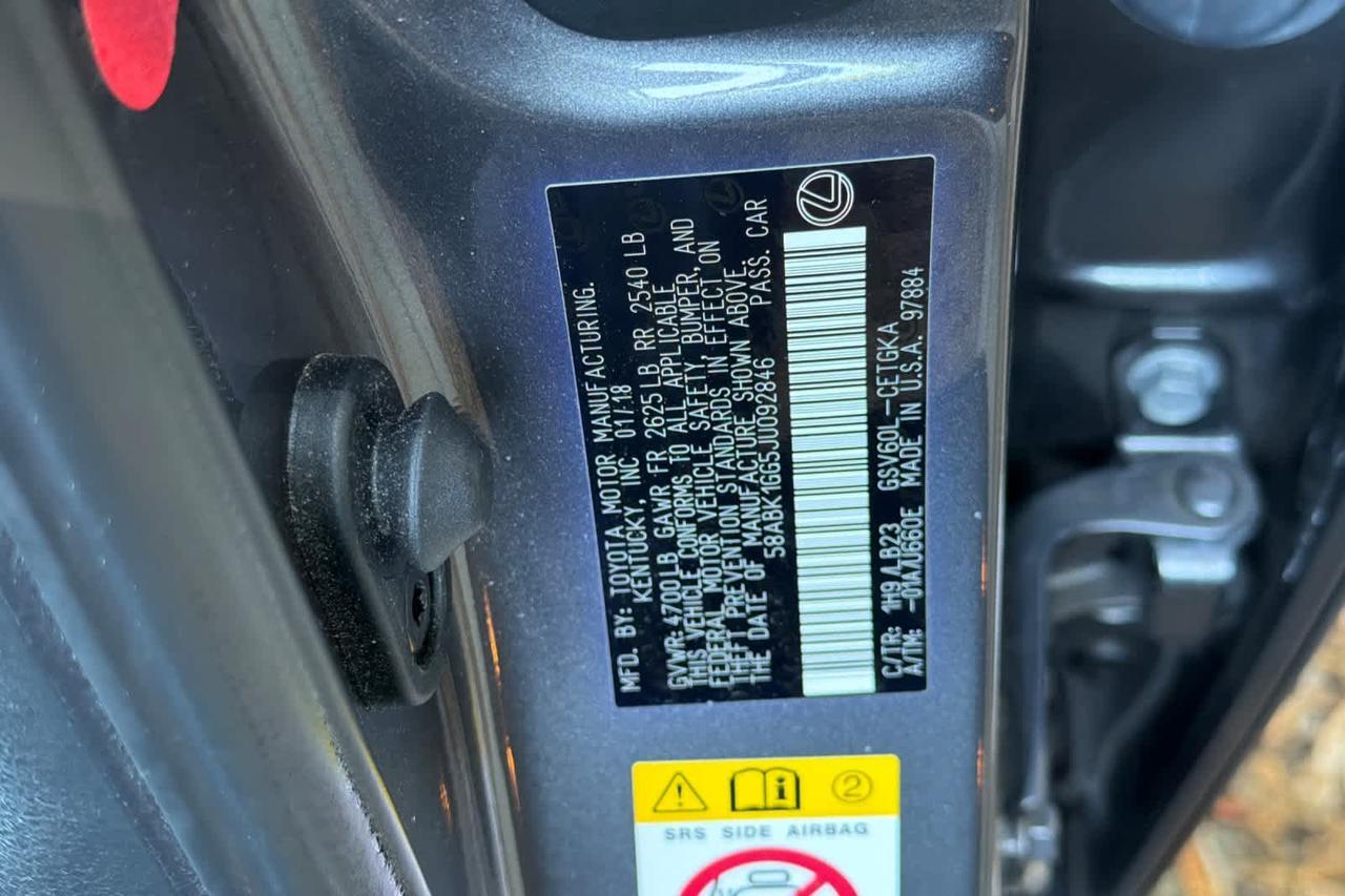 2018 Lexus ES 350 Roseville CA