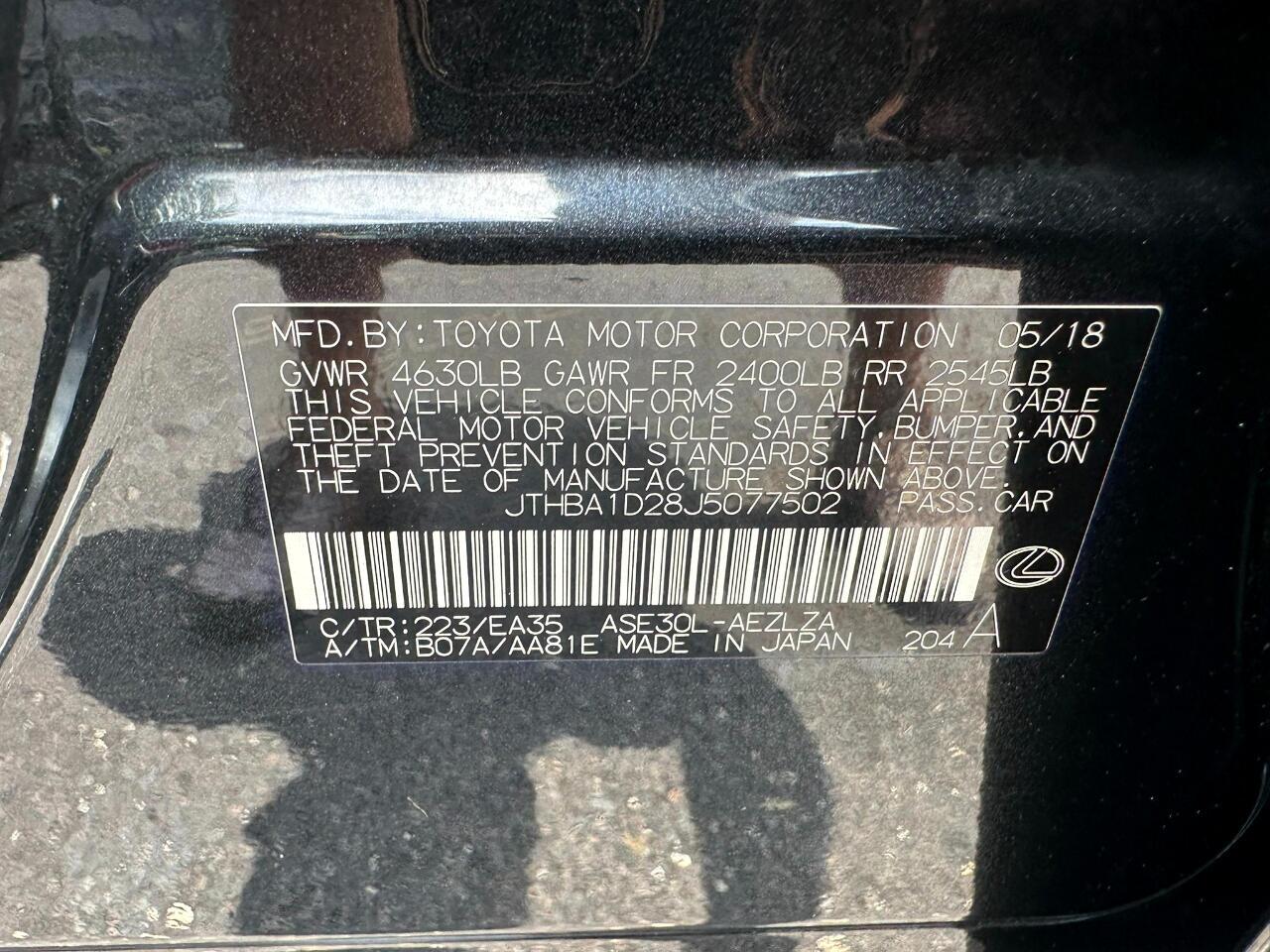 2018 Lexus IS 300 RWD Jacksonville FL