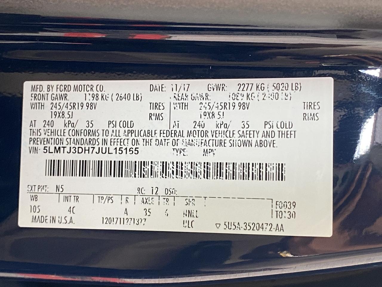 2018 Lincoln MKC Reserve Richmond Hill NY