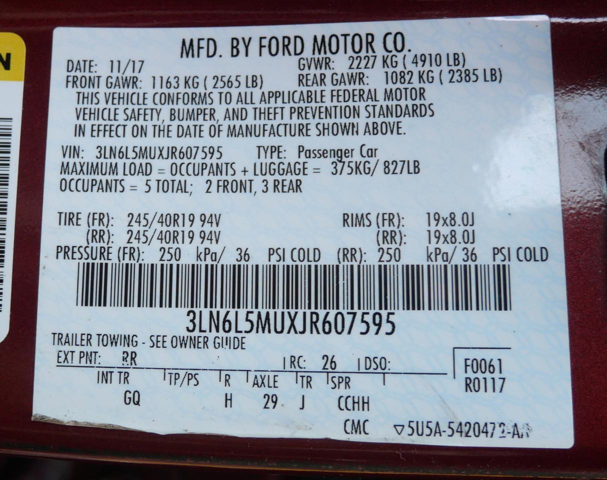 2018 Lincoln MKZ Hybrid Reserve San Juan TX