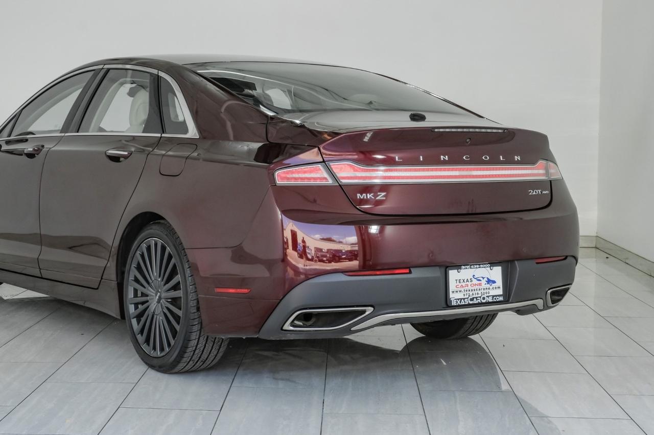 2018 Lincoln MKZ RESERVE AWD BLIND SPOT ASSIST NAVIGATION SUNROOF LEATHER SEATS REAR CAMERA KEYLESS START Carrollton TX
