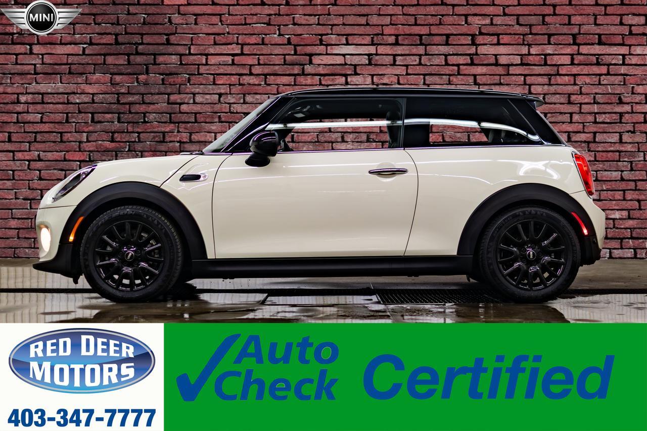 2018 MINI Cooper 3 Door Hatchback Manual Leather Roof Nav Red Deer AB