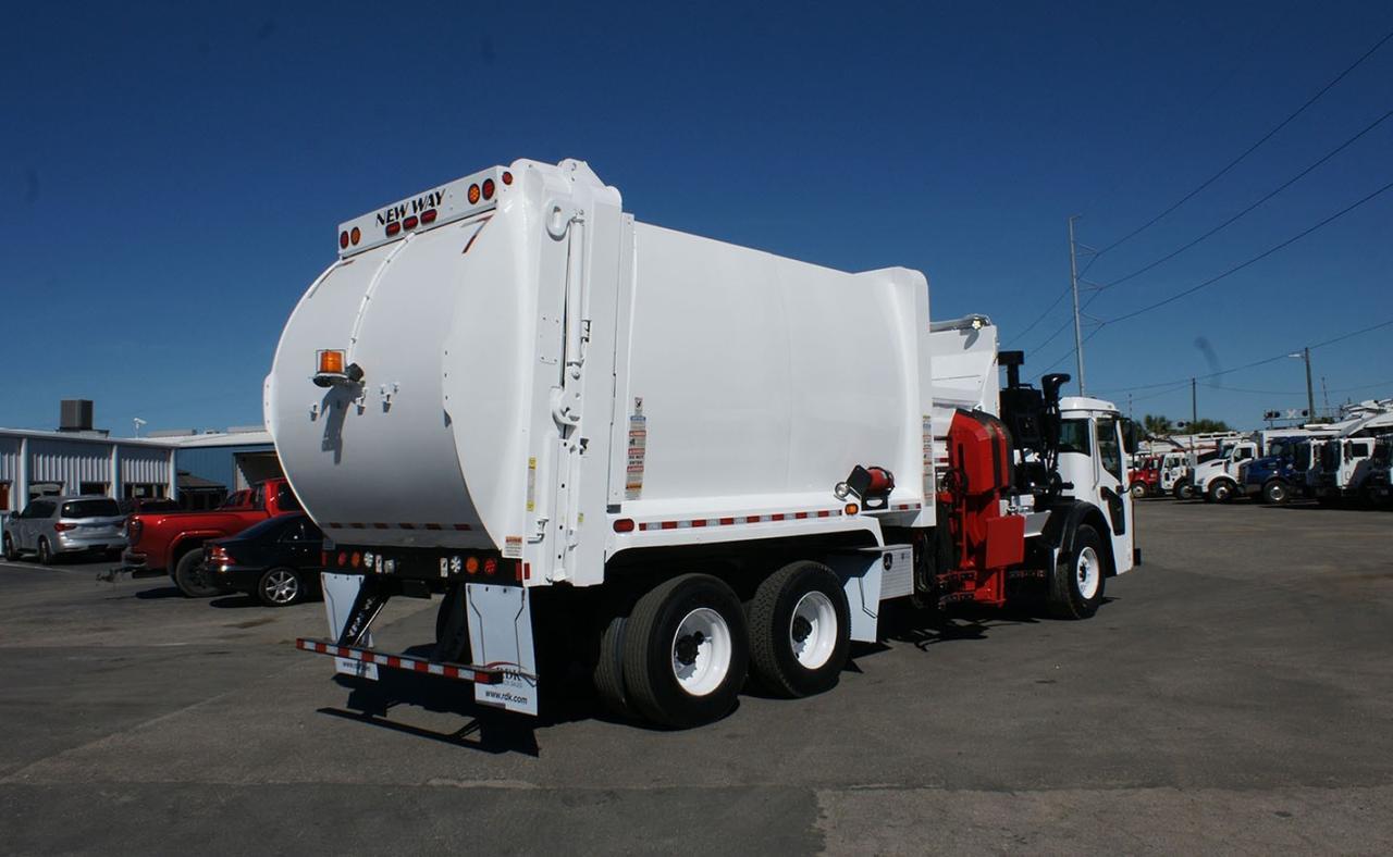 2018 Mack LR613 31 Yard New Way Side Loader Garbage Truck Tampa FL