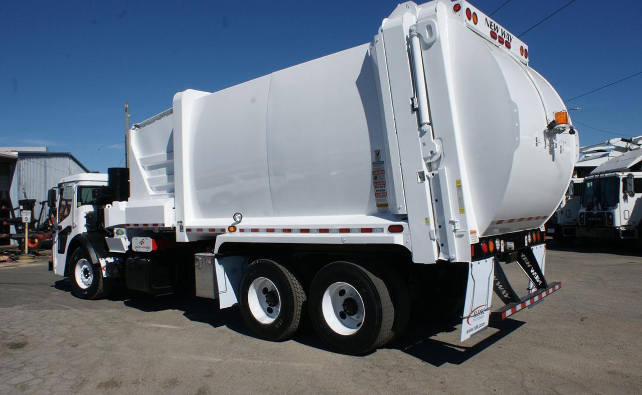 2018 Mack LR613 31 Yard New Way Side Loader Garbage Truck Tampa FL