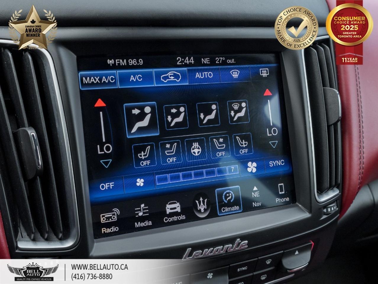 2018 Maserati Levante S GranSport | RED LTHR | CARBON | PANO | XENON | NOACCIDENT Toronto ON