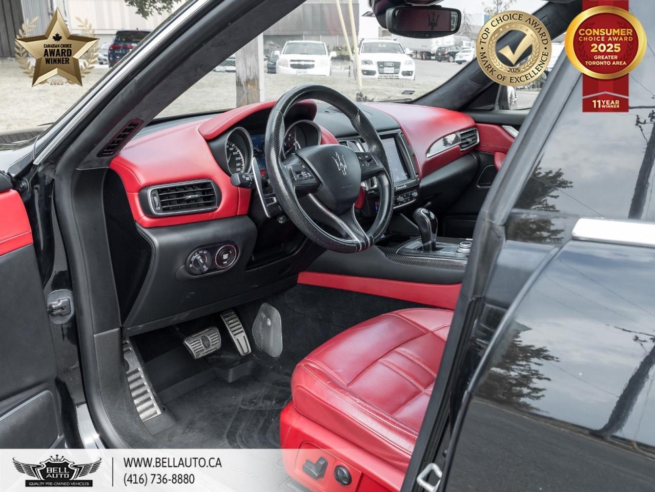 2018 Maserati Levante Sport GRANSPORT | REDLEATHER | CARBONFIBER | PANORAMICROOF | POWER&MEMORYSEATS | XENONHEADLIGHTS Toronto ON