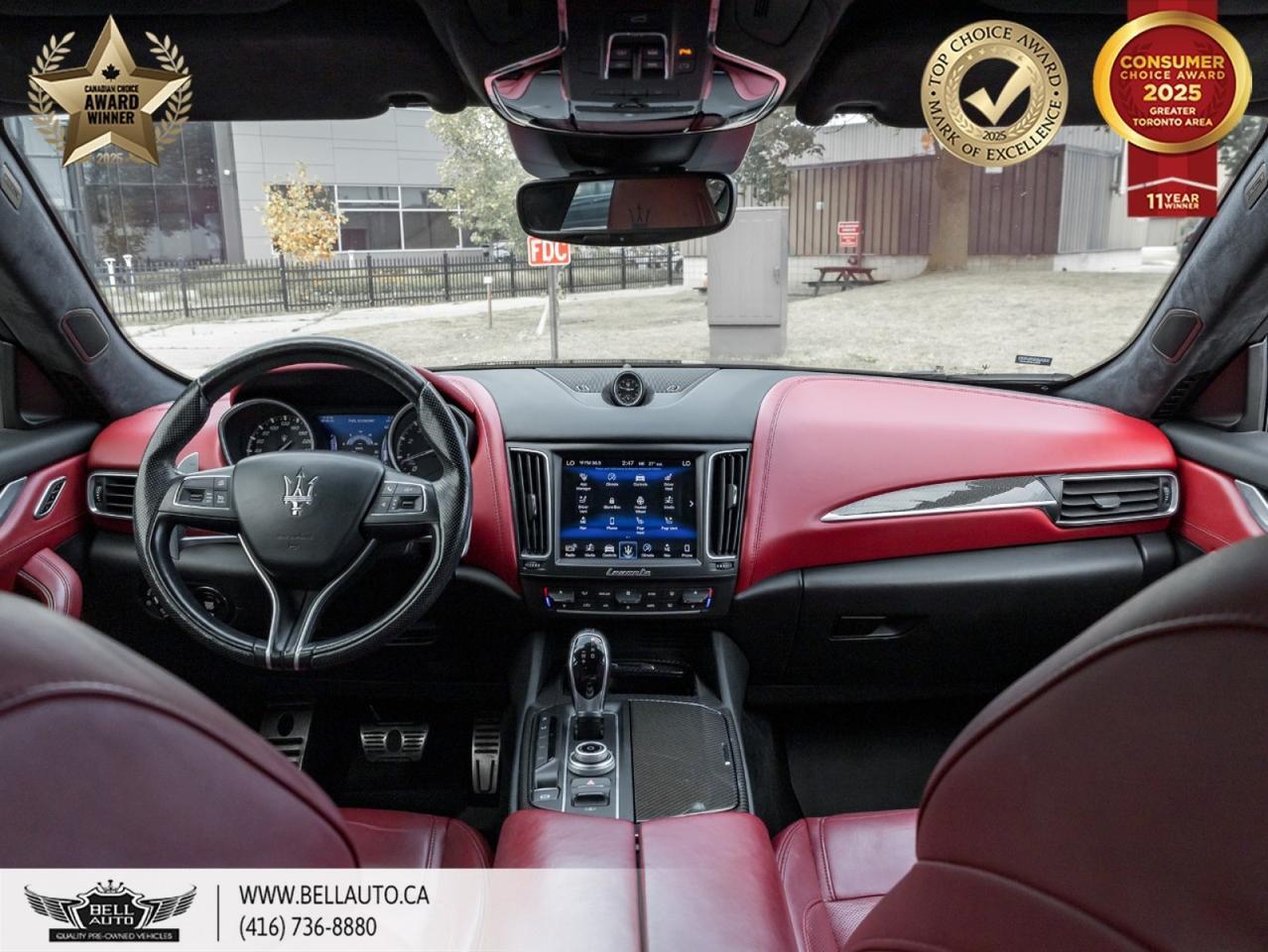 2018 Maserati Levante Sport GRANSPORT | REDLEATHER | CARBONFIBER | PANORAMICROOF | POWER&MEMORYSEATS | XENONHEADLIGHTS Toronto ON