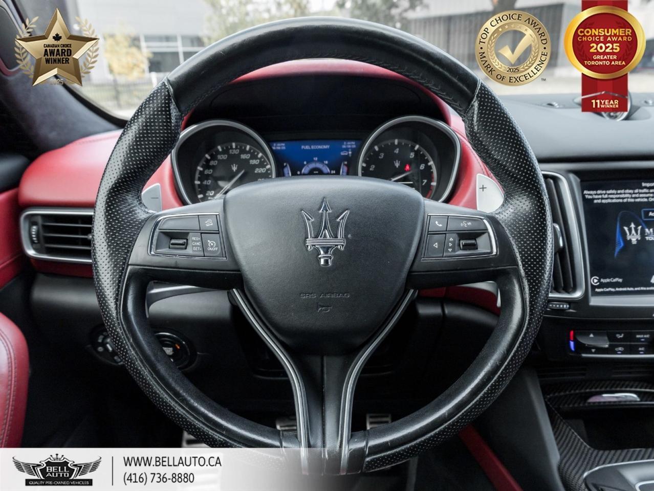 2018 Maserati Levante Sport GRANSPORT | REDLEATHER | CARBONFIBER | PANORAMICROOF | POWER&MEMORYSEATS | XENONHEADLIGHTS Toronto ON