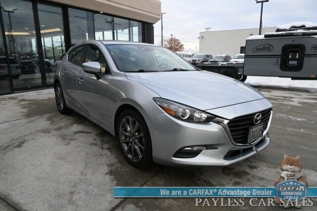 2018 Mazda Mazda3 Touring / Automatic / Power & Heated Leather Seats / Bluetooth / AUX & USB Input / Back Up Camera / Cruise Control / Air Conditioning / Keyless Entry & Start / Block Heater / 35 MPG Anchorage AK 2018 Mazda Mazda3 Touring / Automatic / Power & Heated Leather Seats / Bluetooth / AUX & USB Input / Back Up Camera / Cruise Control / Air Conditioning / Keyless Entry & Start / Block Heater / 35 MPG Anchorage AK