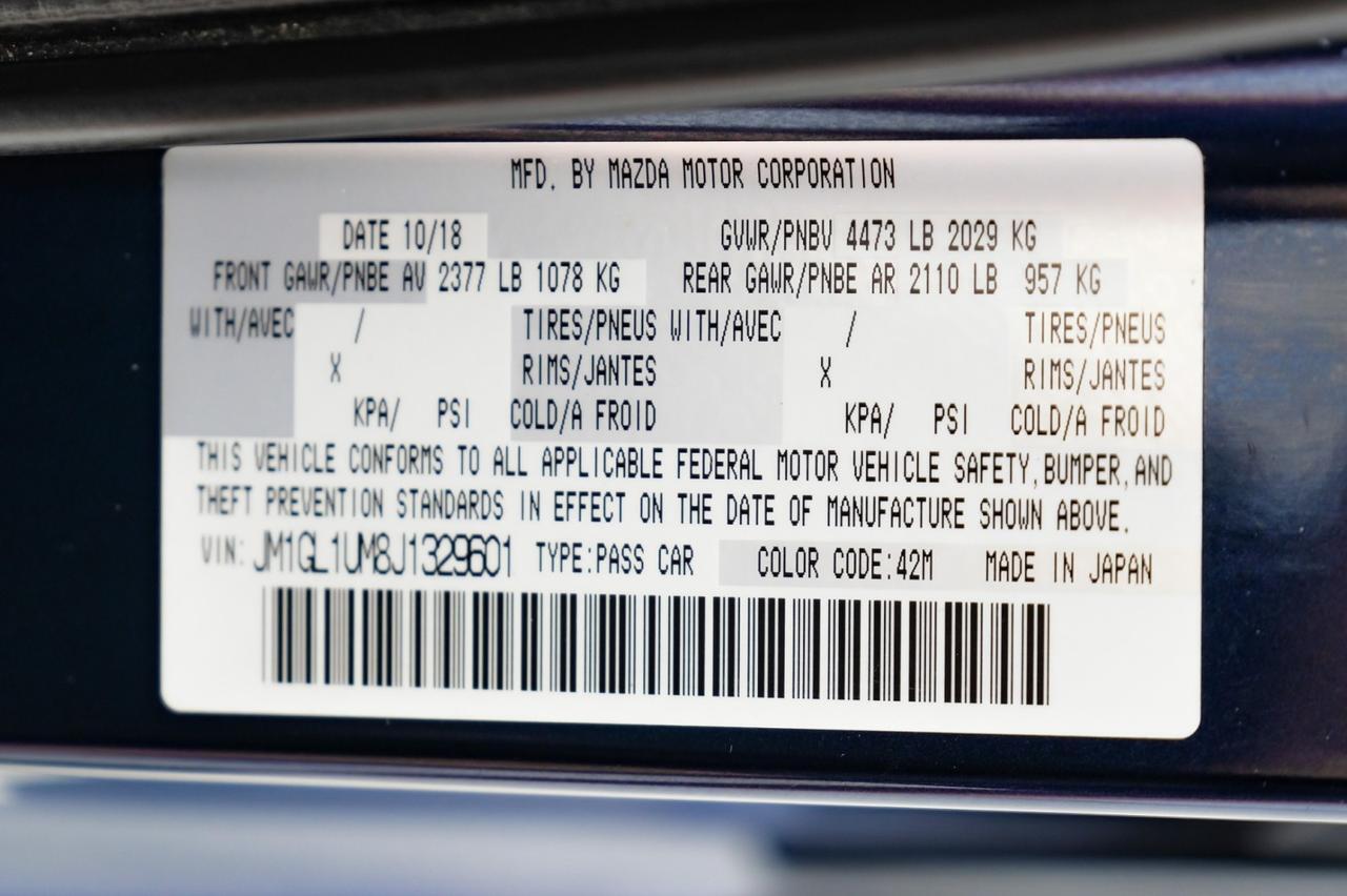 2018 Mazda Mazda6 SPORT AUTOMATIC BLIND SPOT ASSIST REAR CAMERA KEYLESS START BLUE Carrollton TX