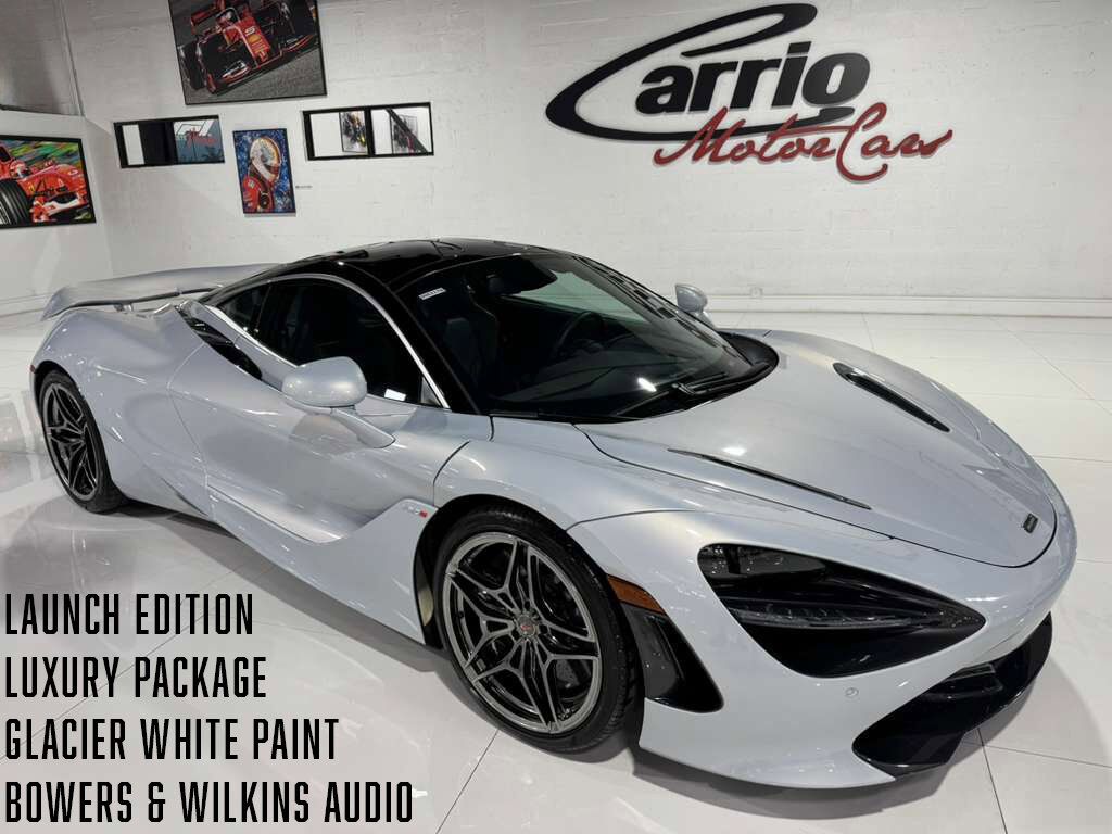 2018 McLaren 720S LAUNCH EDITION!! Glacier White paint, Luxury package, front lifter, Bowers & Wilkins audio AND MORE!