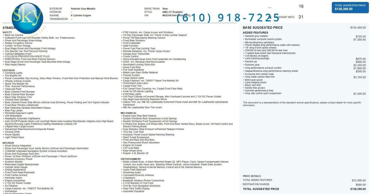 2018 Mercedes-Benz AMG GT AMG GT West Chester PA