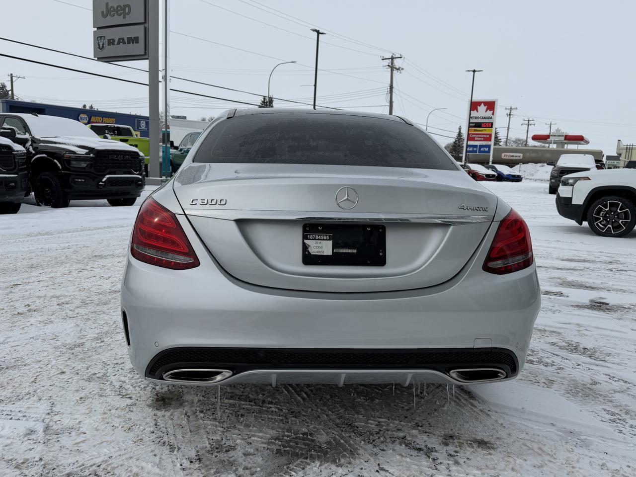 2018 Mercedes-Benz C 300 4MATIC Sedan | Silver | Sunroof | Leather Interior | Rearview Camera | Blind Spot Assist | Keyle Redwater AB