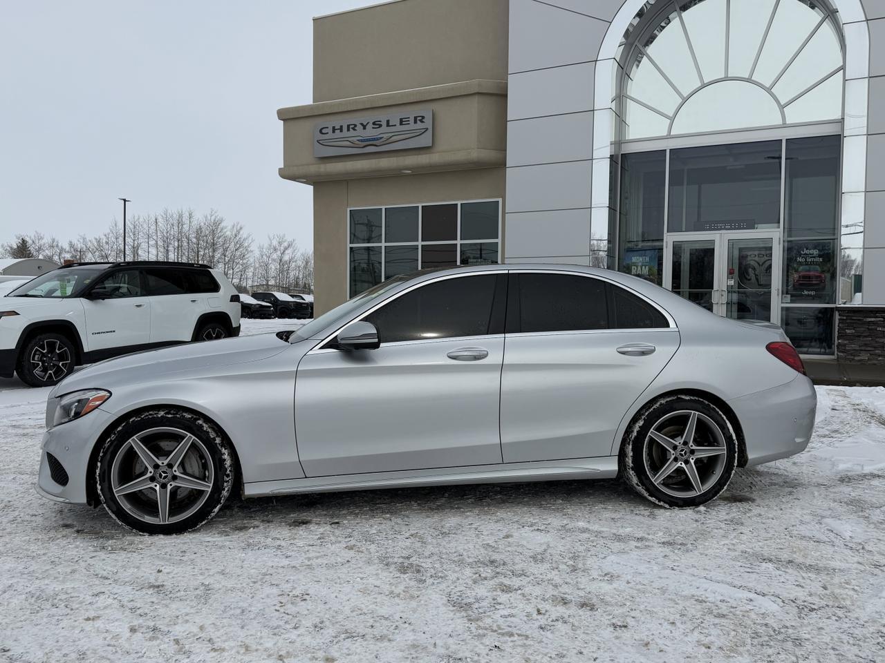 2018 Mercedes-Benz C 300 4MATIC Sedan | Silver | Sunroof | Leather Interior | Rearview Camera | Blind Spot Assist | Keyle Redwater AB