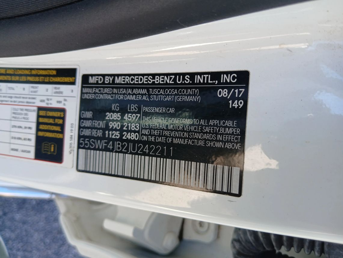 2018 Mercedes-Benz C-Class C 300 Sedan 4D Maitland FL