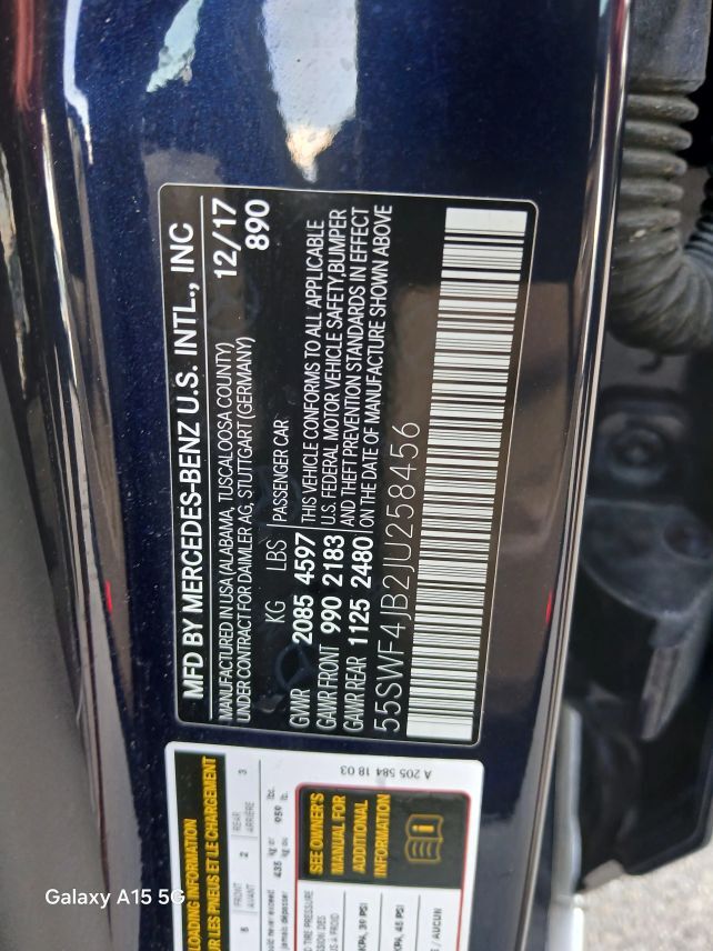 2018 Mercedes-Benz C-Class C 300 Sedan 4D Maitland FL