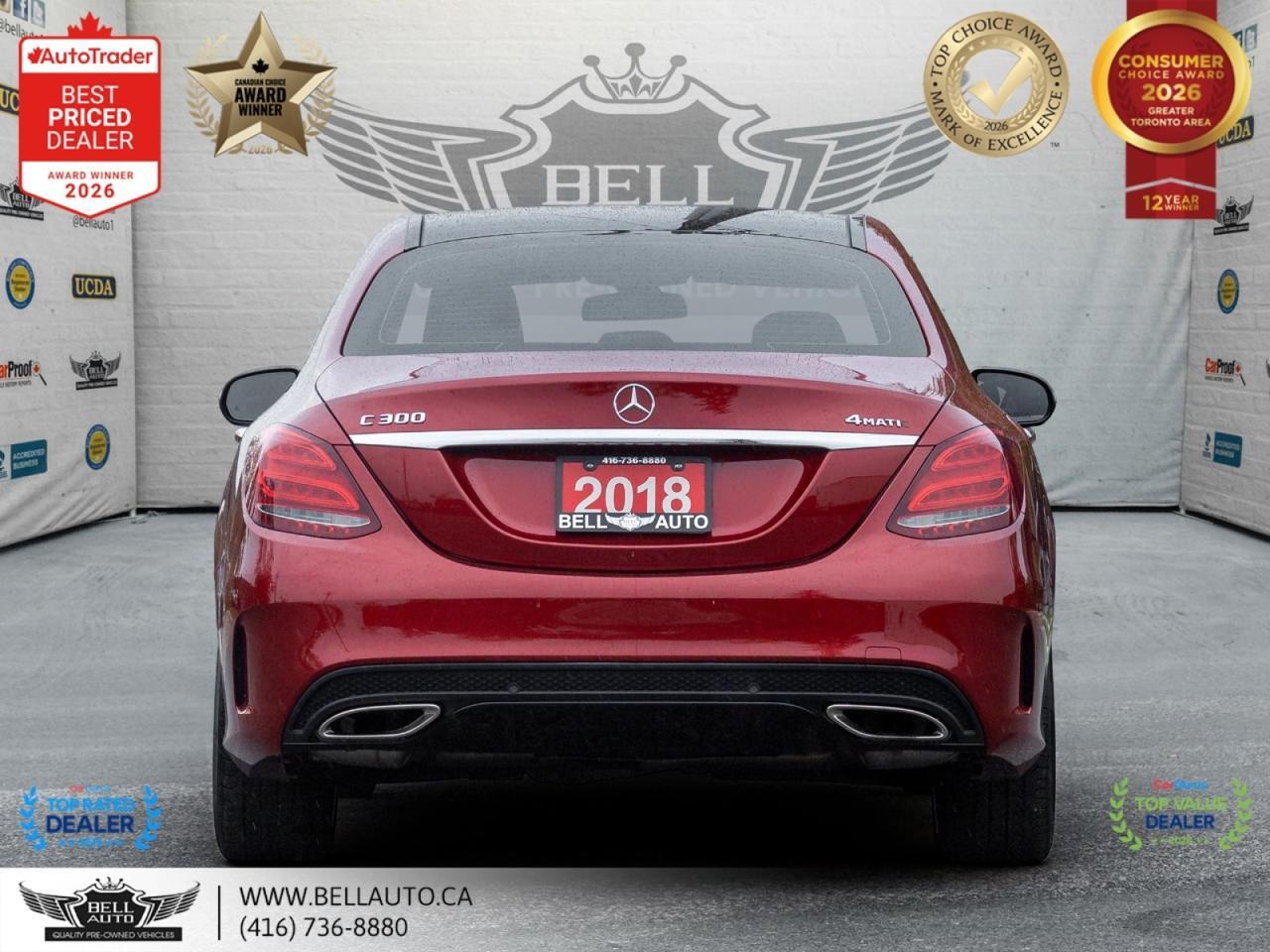 2018 Mercedes-Benz C-Class C300 | AMGPKG | NIGHTPKG | PRMPKG | NAVI | B.CAM | PANO | NOACCIDENT Toronto ON