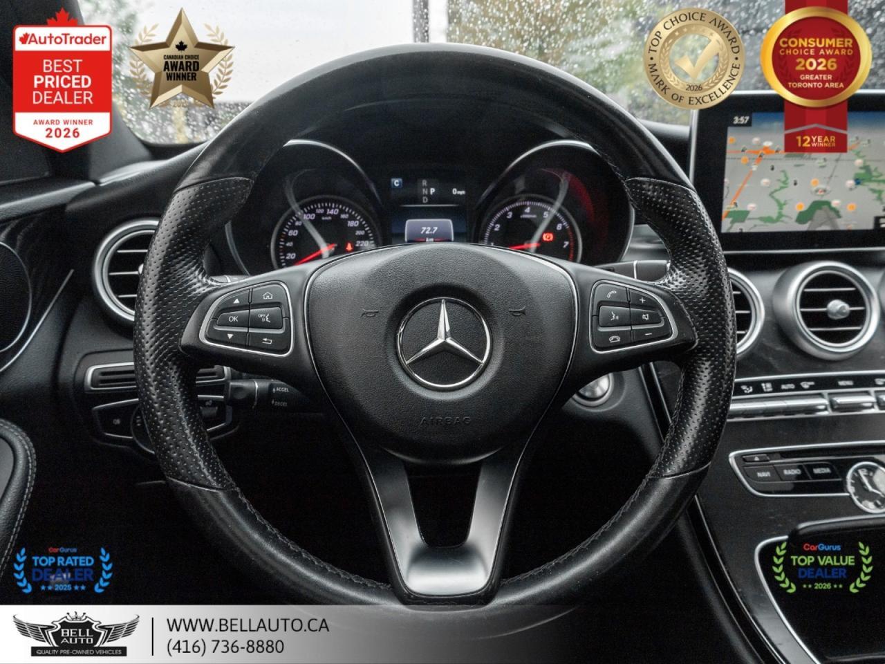 2018 Mercedes-Benz C-Class C300 | AMGPKG | NIGHTPKG | PRMPKG | NAVI | B.CAM | PANO | NOACCIDENT Toronto ON