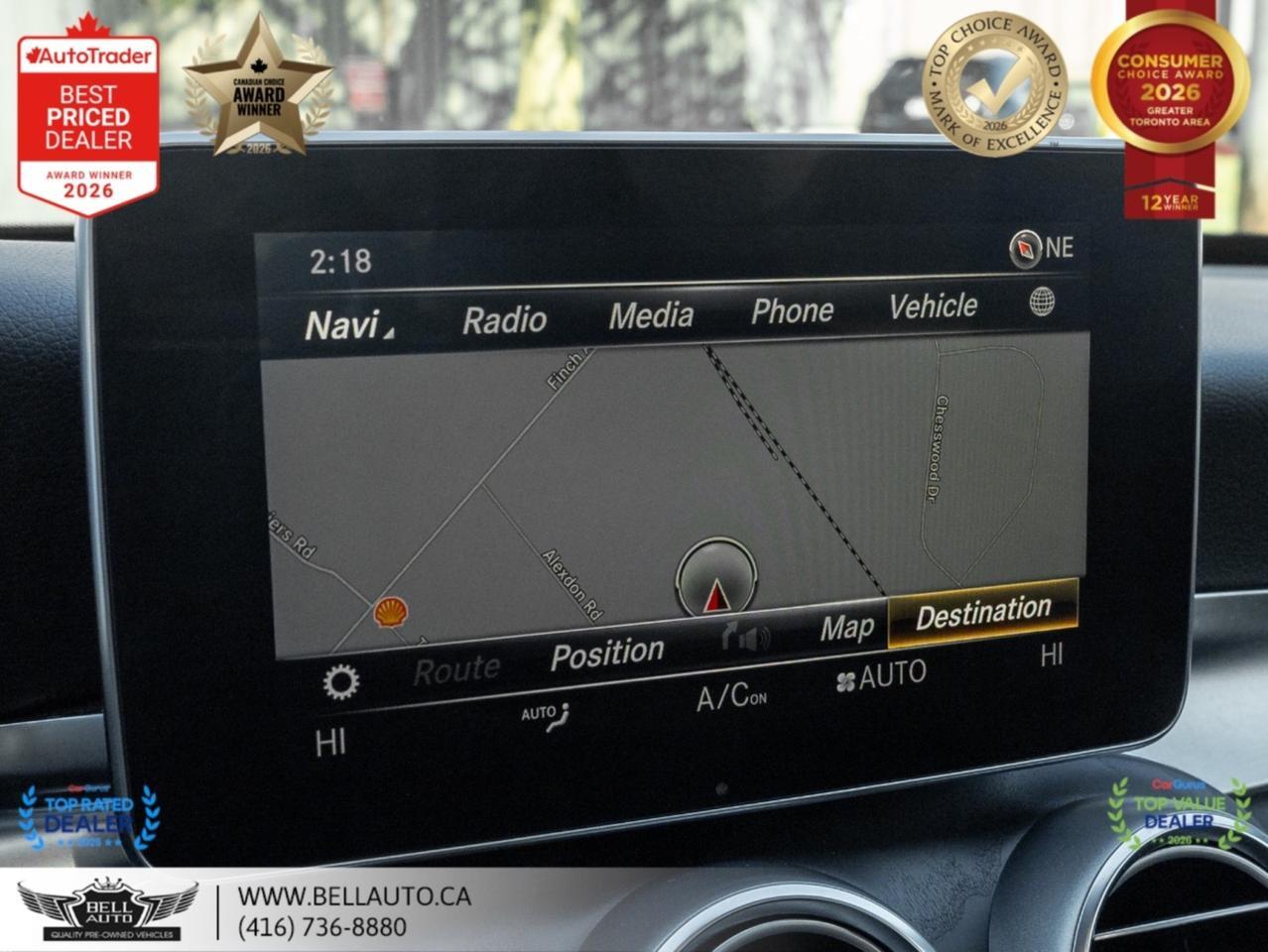 2018 Mercedes-Benz C-Class C300 | AMGPKG | PRMPKG | NAVI | B.CAM | PANO | BRMSTR | LOWKMS | NOACCIDENT Toronto ON