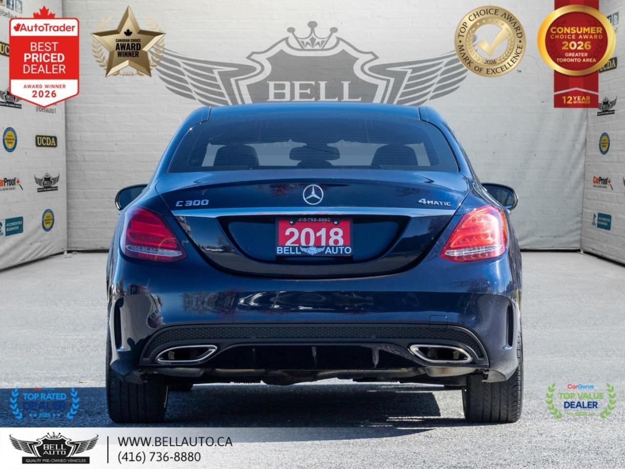 2018 Mercedes-Benz C-Class C300 | AMGPKG | PRMPKG | NAVI | B.CAM | PANO | BRMSTR | LOWKMS | NOACCIDENT Toronto ON