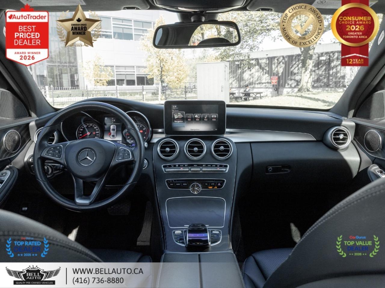 2018 Mercedes-Benz C-Class C300 | AMGPKG | PRMPKG | NAVI | B.CAM | PANO | BRMSTR | LOWKMS | NOACCIDENT Toronto ON