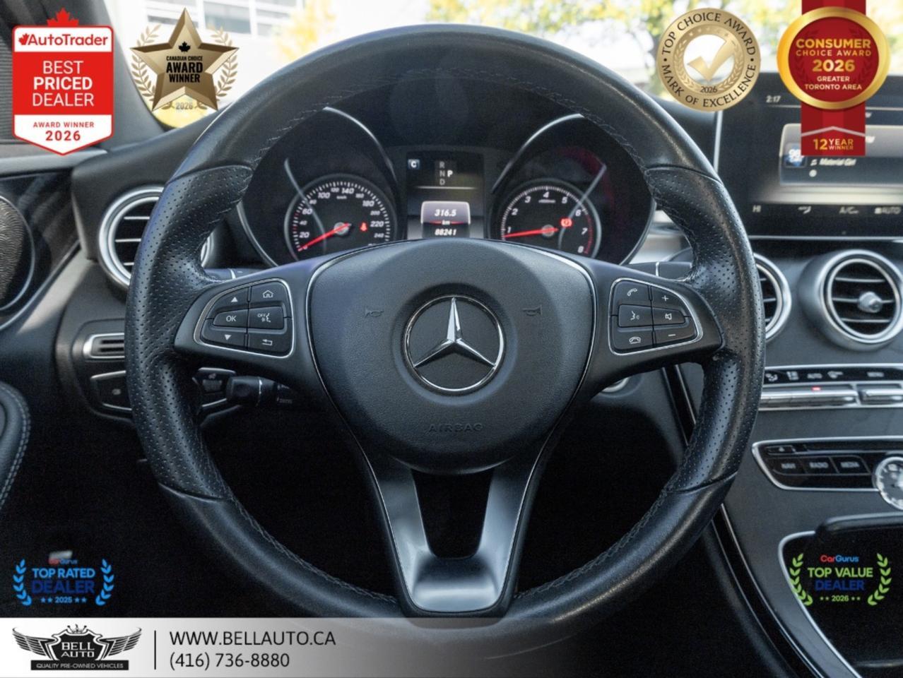 2018 Mercedes-Benz C-Class C300 | AMGPKG | PRMPKG | NAVI | B.CAM | PANO | BRMSTR | LOWKMS | NOACCIDENT Toronto ON