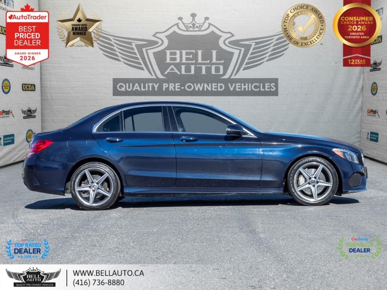 2018 Mercedes-Benz C-Class C300 | AMGPKG | PRMPKG | NAVI | B.CAM | PANO | BRMSTR | LOWKMS | NOACCIDENT Toronto ON