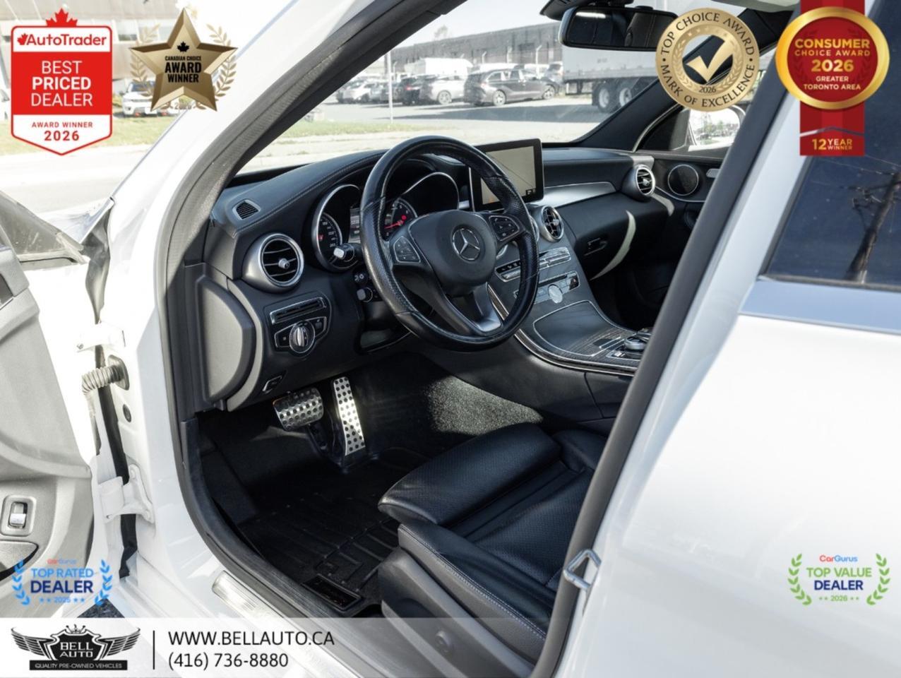 2018 Mercedes-Benz C-Class C300 | AMGPKG | PRMPKG | UPGRDRMS | NAVI | B.CAM | PANO | NOACCIDENT Toronto ON