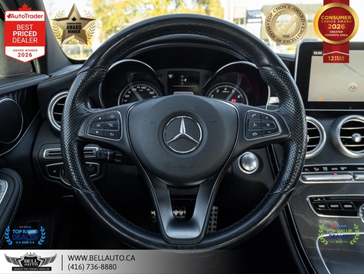 2018 Mercedes-Benz C-Class C300 | AMGPKG | PRMPKG | UPGRDRMS | NAVI | B.CAM | PANO | NOACCIDENT Toronto ON