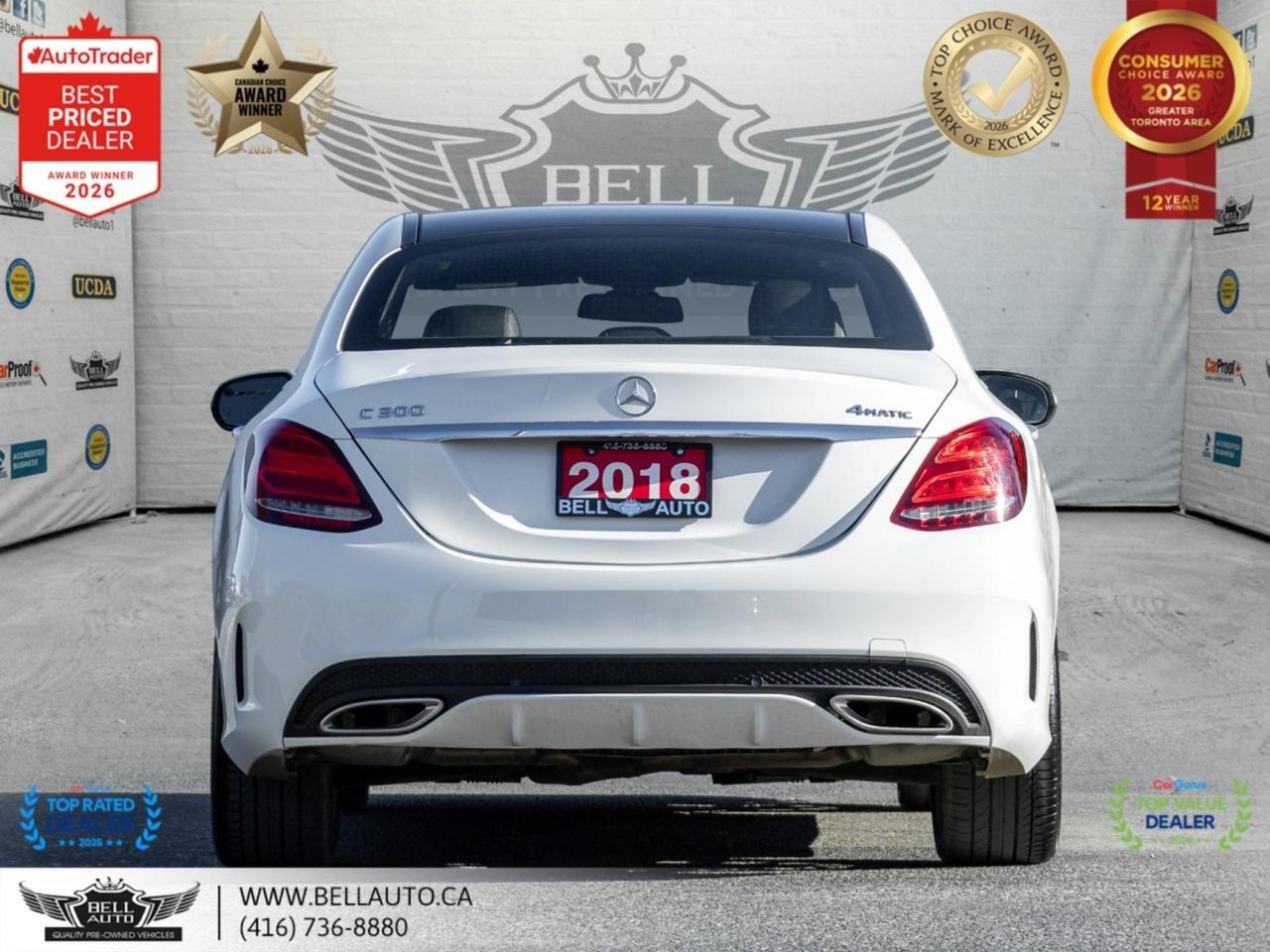 2018 Mercedes-Benz C-Class C300 | AMGPKG | PRMPKG | UPGRDRMS | NAVI | B.CAM | PANO | NOACCIDENT Toronto ON