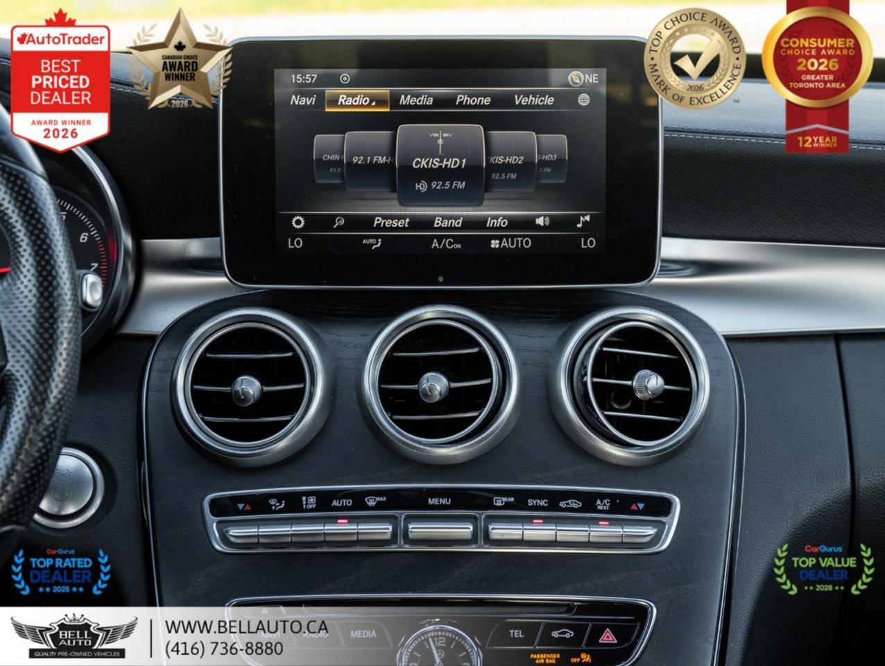2018 Mercedes-Benz C-Class C300 | AMGPKG | PRMPKG | UPGRDRMS | NAVI | B.CAM | PANO | NOACCIDENT Toronto ON
