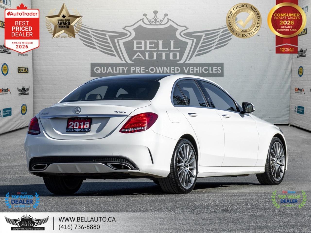 2018 Mercedes-Benz C-Class C300 | AMGPKG | PRMPKG | UPGRDRMS | NAVI | B.CAM | PANO | NOACCIDENT Toronto ON