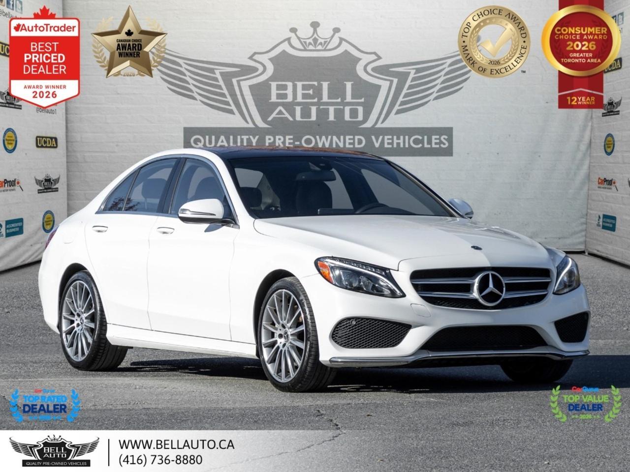 2018 Mercedes-Benz C-Class C300 | AMGPKG | PRMPKG | UPGRDRMS | NAVI | B.CAM | PANO | NOACCIDENT