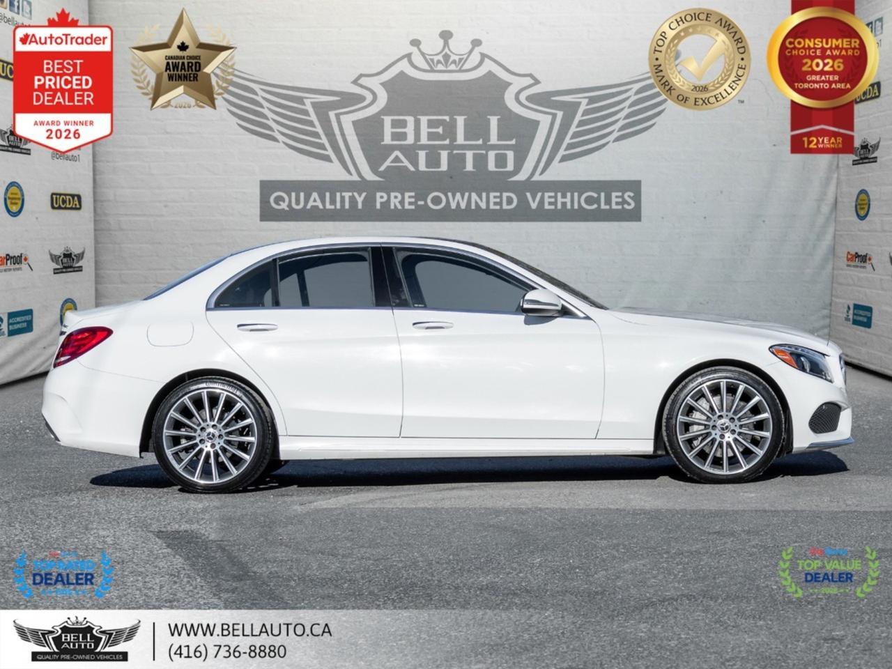 2018 Mercedes-Benz C-Class C300 | AMGPKG | PRMPKG | UPGRDRMS | NAVI | B.CAM | PANO | NOACCIDENT Toronto ON