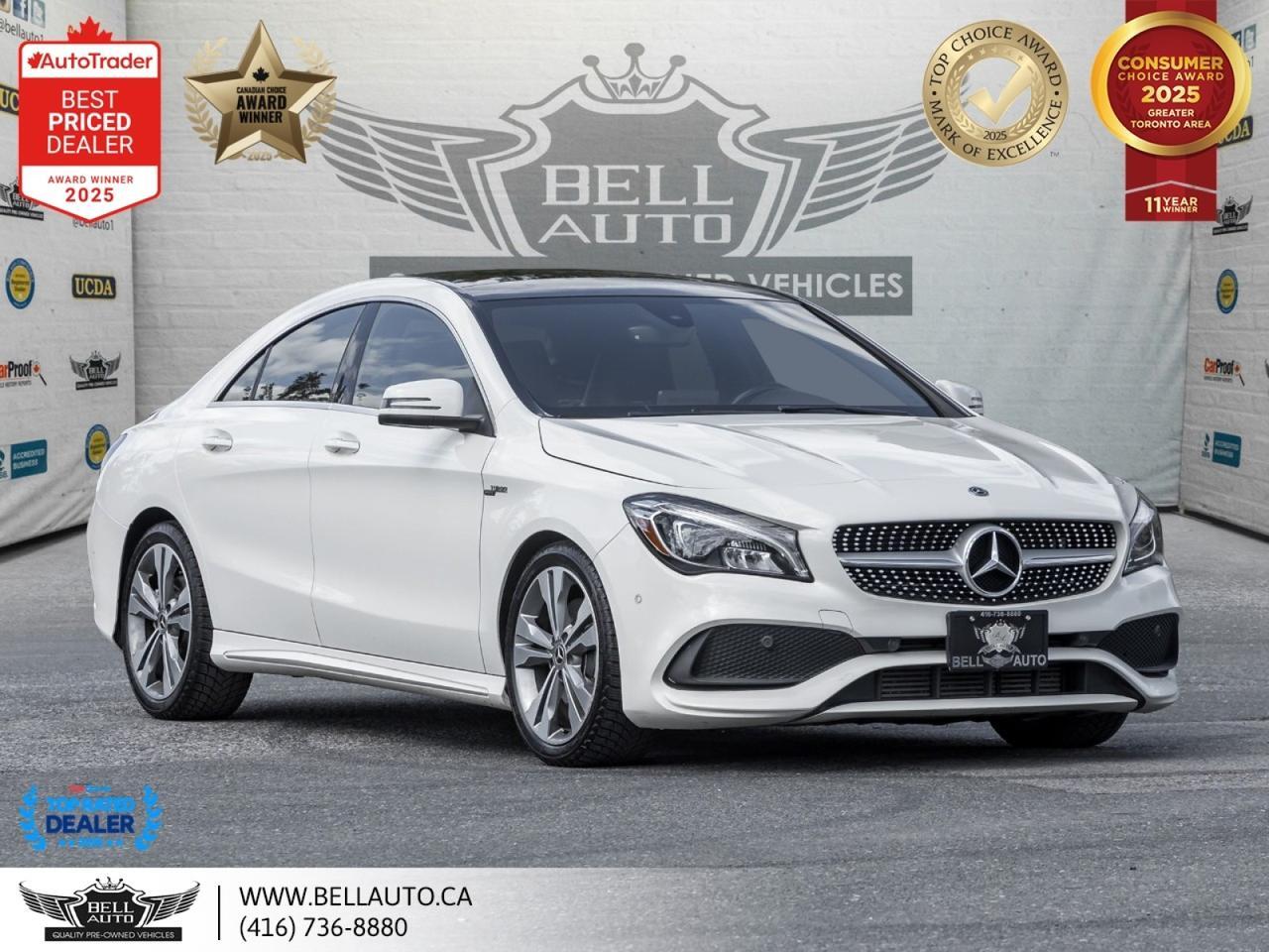 2018 Mercedes-Benz CLA 250, AWD, NAVI, PANO, BACKUPCAM, B.SPOT, PDC, LEATHER, SATELLITERADIO