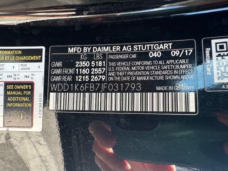 2018 Mercedes-Benz E-CLASS E 400 CONVERTIBLE LEATHER COLD AC FREE SHIPPING IN FLORIDA Sarasota FL